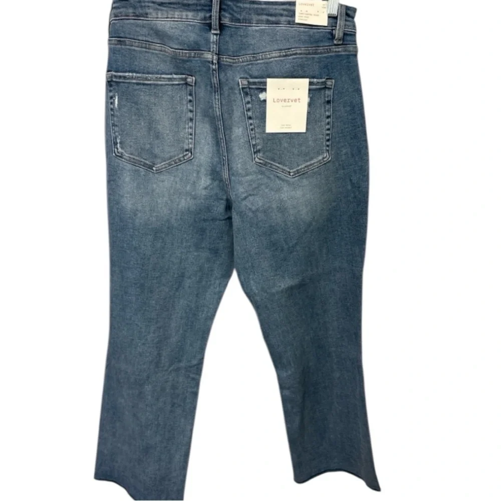 Lovervet by Vervet 20W Women’s Control Top High Rise Straight Leg Denim Jeans